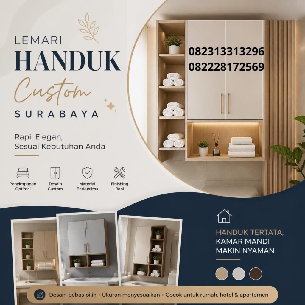 Lemari penyimpanan handuk Surabaya