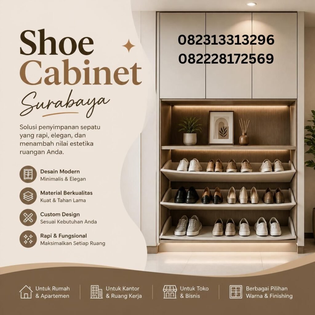Shoe Cabinet Kayu Surabaya