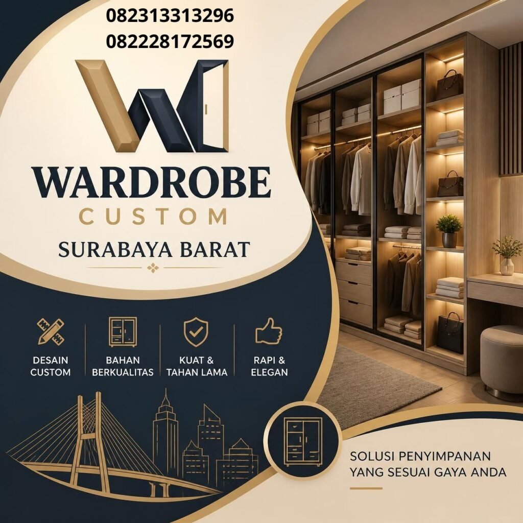 Wardrobe minimalis Surabaya Barat