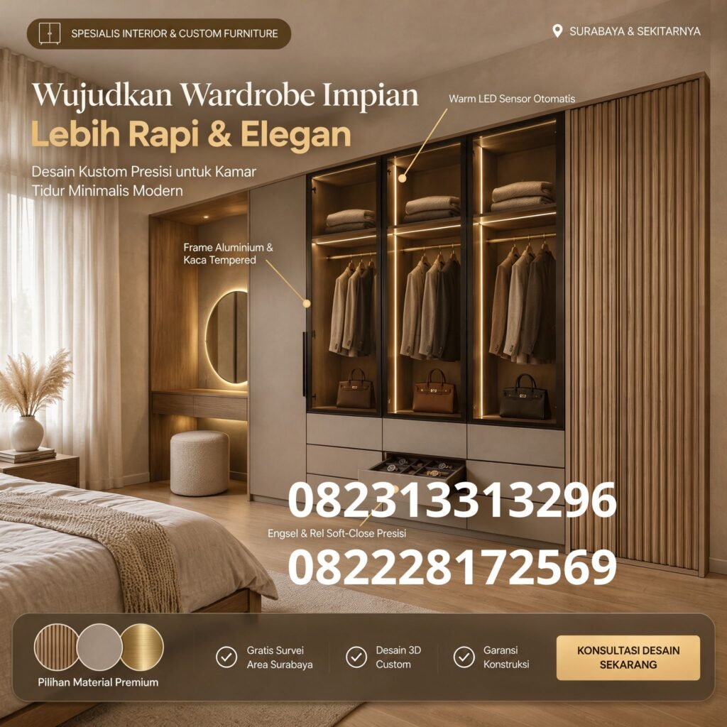 Custom wardrobe Surabaya