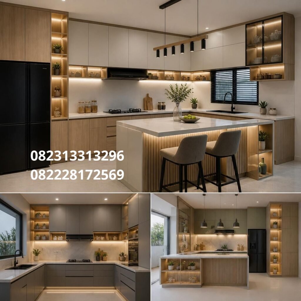 Desain lemari dapur minimalis Surabaya