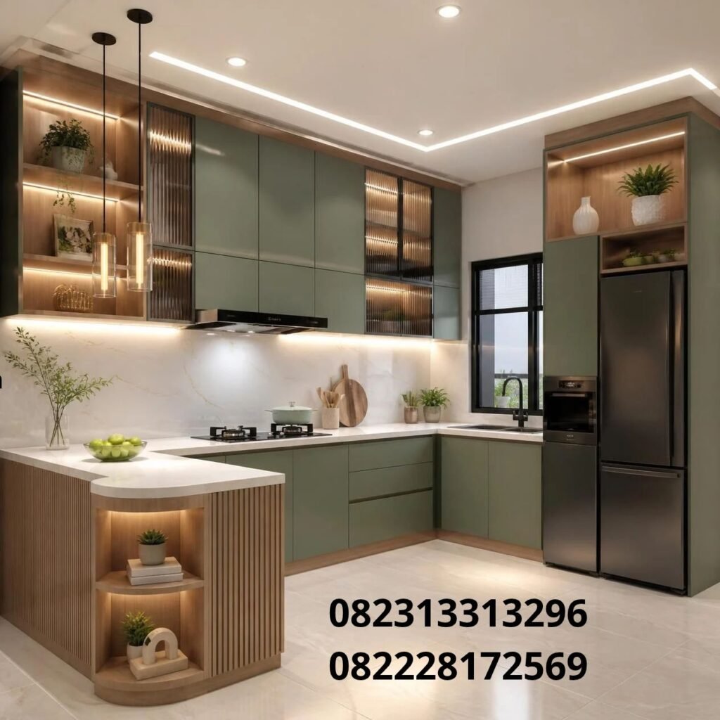 Desain lemari dapur modern Surabaya