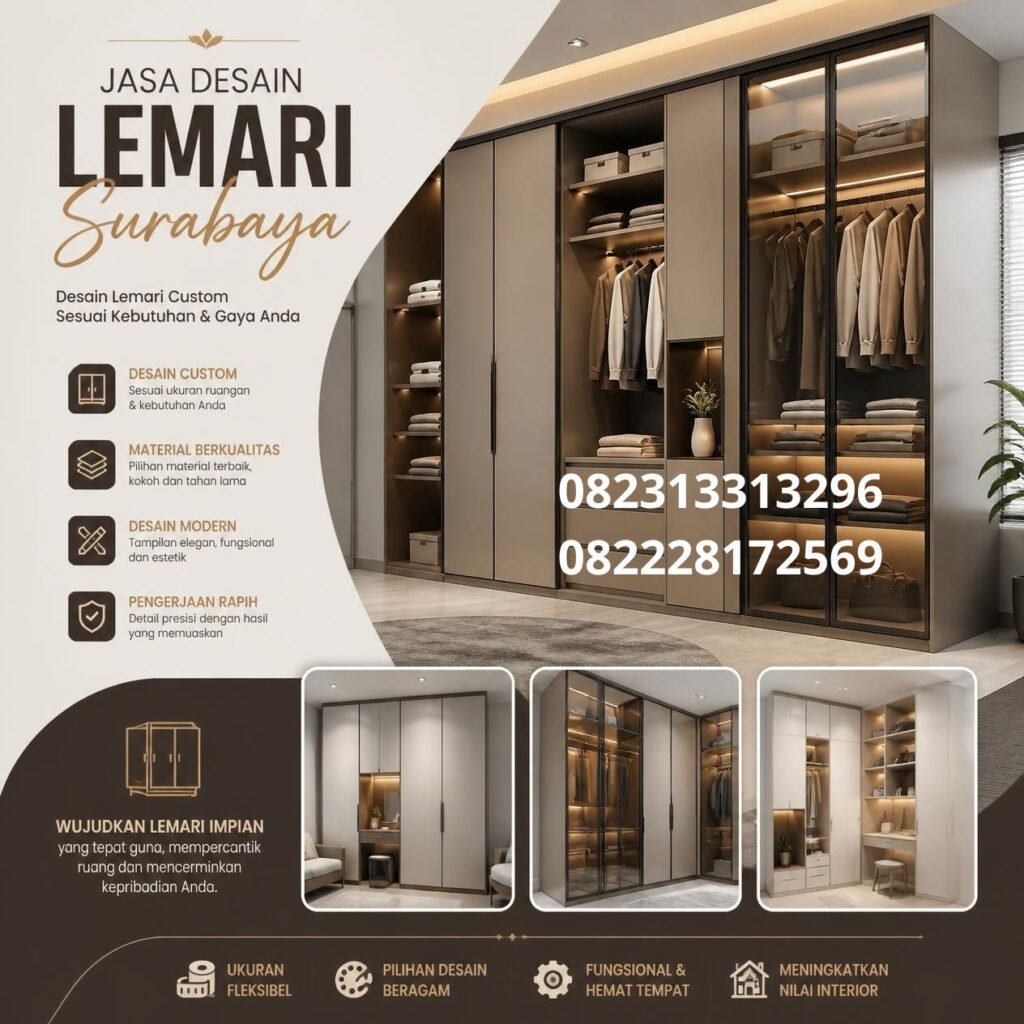 Desain wardrobe Surabaya