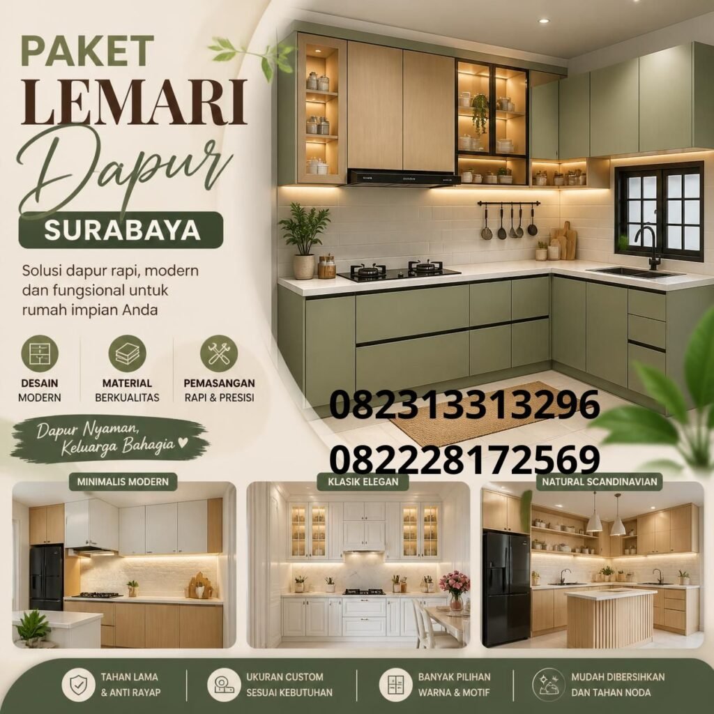 Harga Paket Lemari Dapur Surabaya