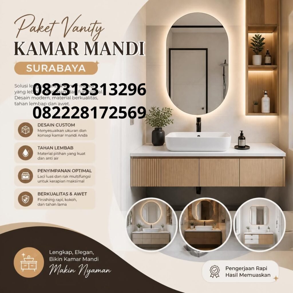 Harga Paket Vanity Kamar Mandi Surabaya