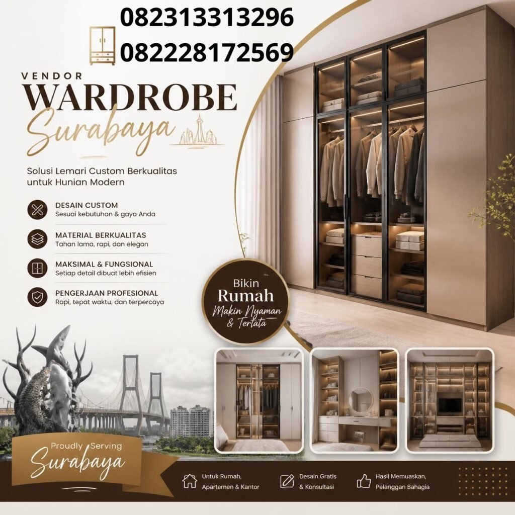 Harga Wardrobe Custom Surabaya
