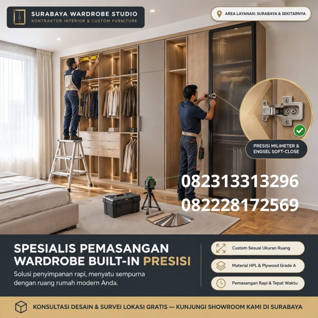 Harga wardrobe custom Surabaya (1)