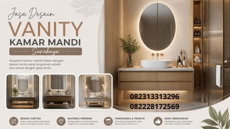 Jasa Desain Vanity Kamar Mandi Surabaya