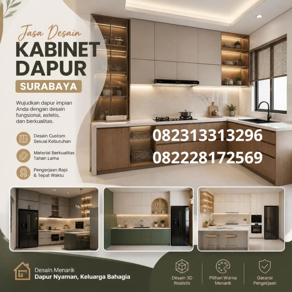 Jasa Kabinet Dapur Custom Surabaya