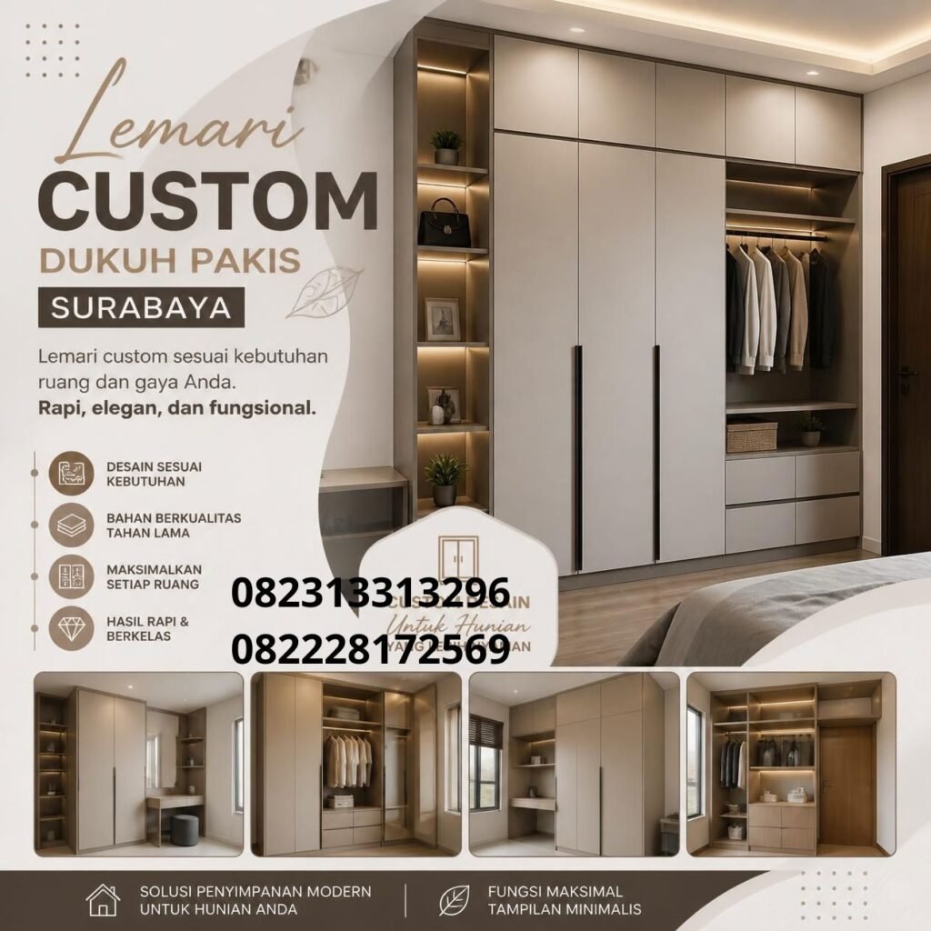 Jasa Lemari Custom Dukuh Pakis