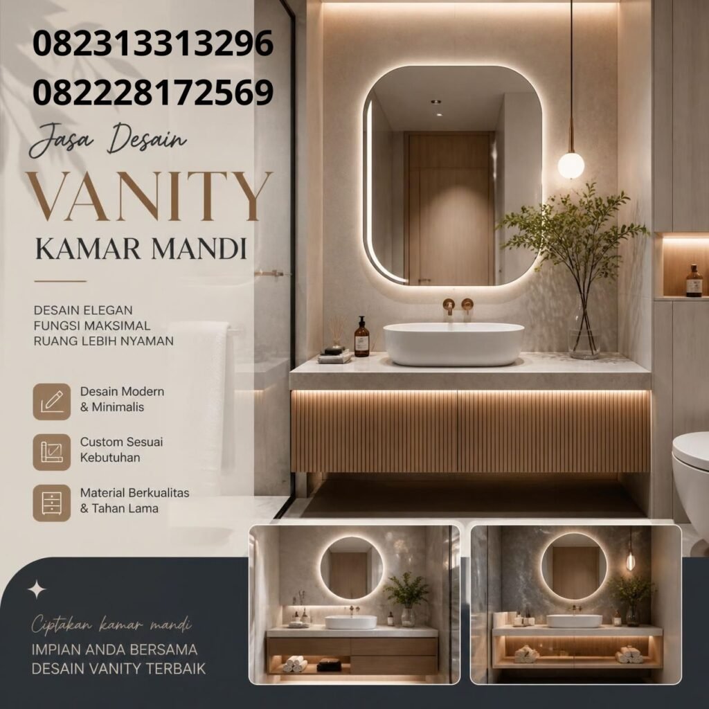 Jasa Vanity Kamar Mandi Custom Surabaya
