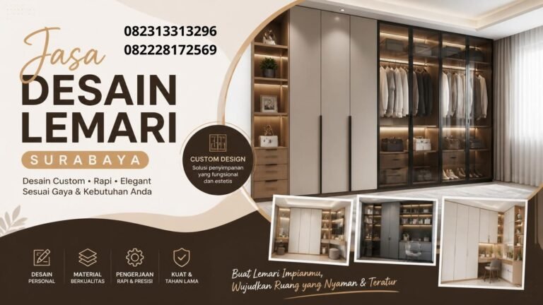 Jasa desain lemari Surabaya