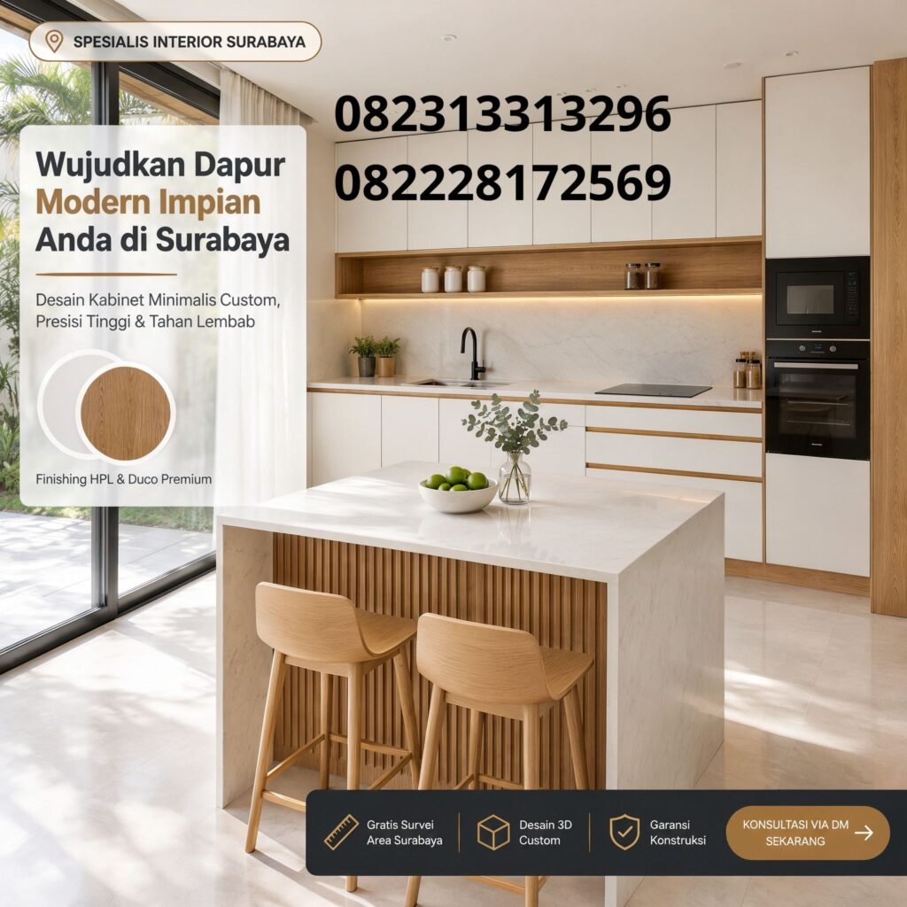 Jasa kitchen set minimalis Surabaya