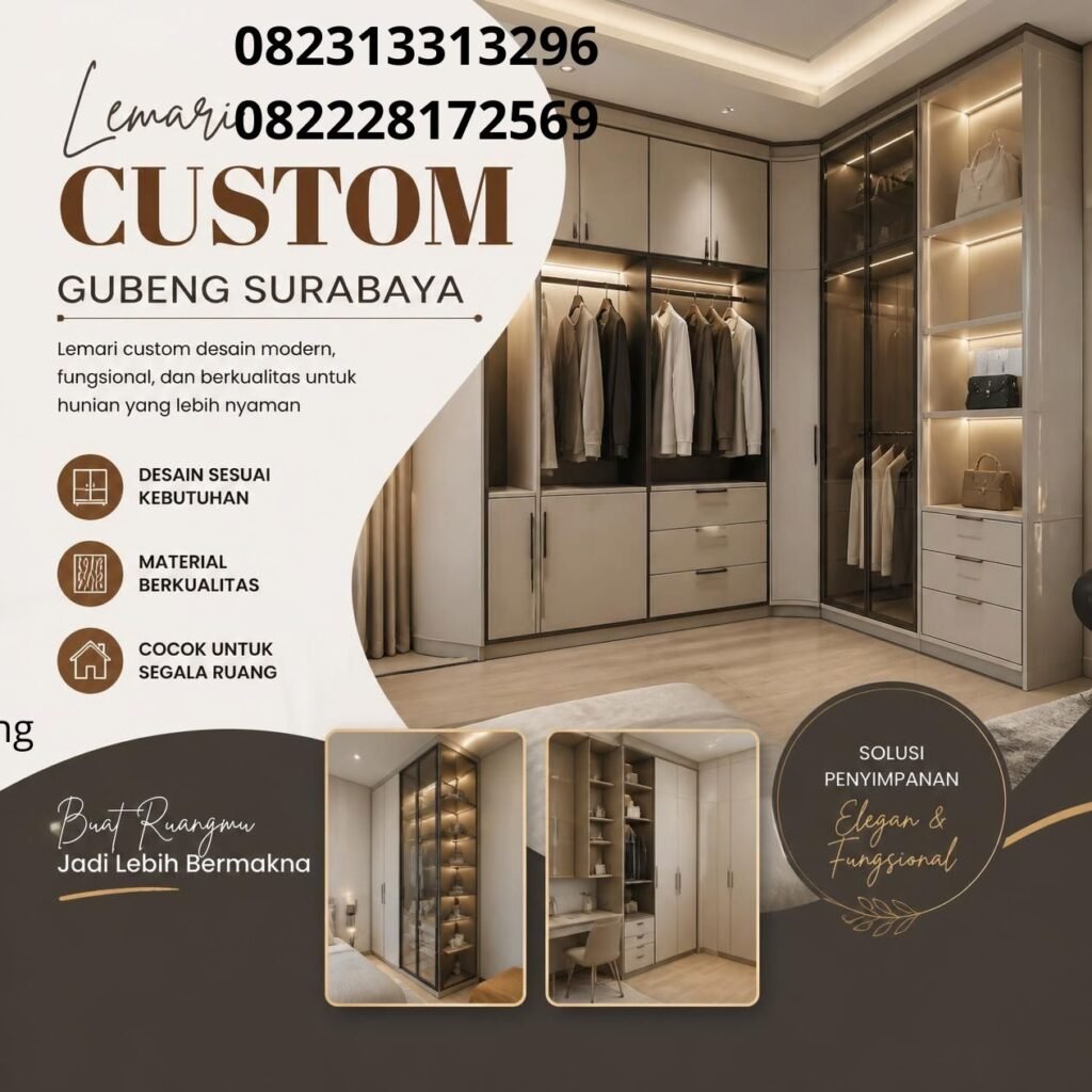 Jasa lemari custom Gubeng