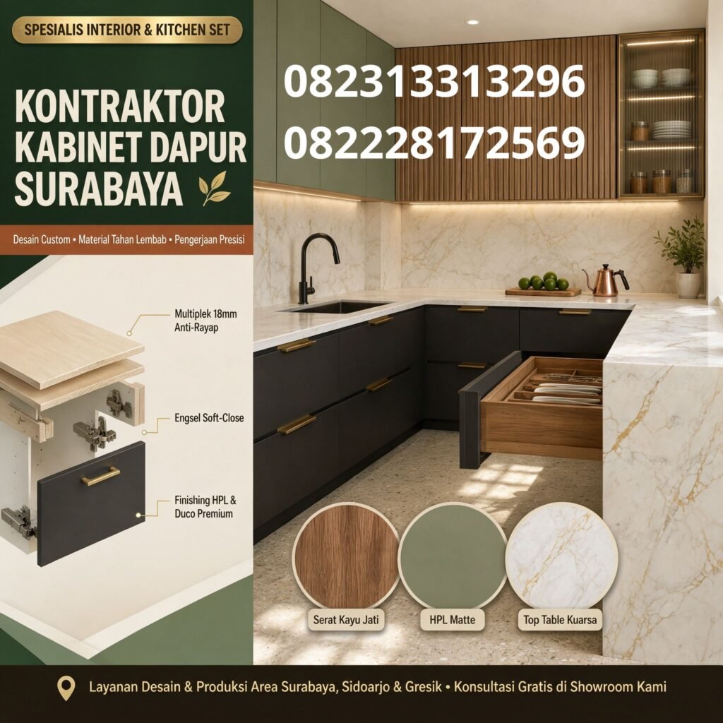 Jasa pembuatan kabinet dapur Surabaya (2)