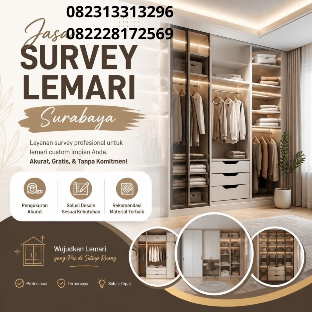 Jasa ukur lemari custom Surabaya
