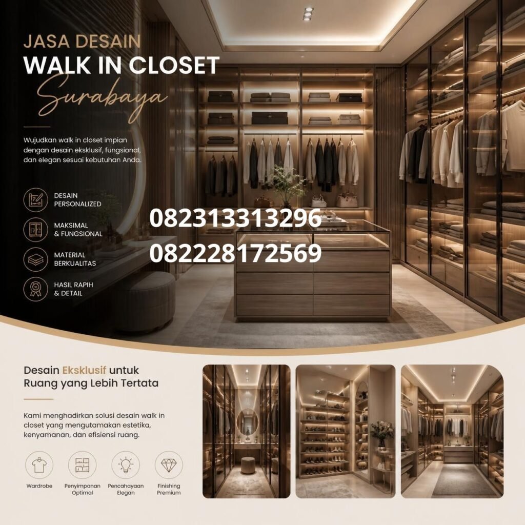 Jasa walk in closet Surabaya