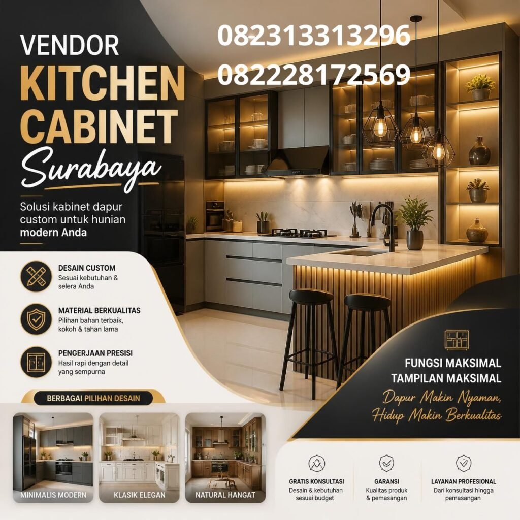 Kitchen cabinet custom Surabaya (2)