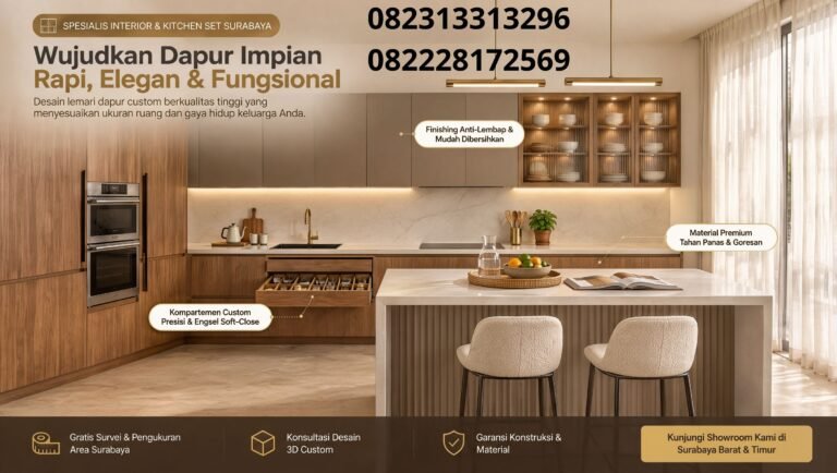 Kontraktor lemari dapur Surabaya
