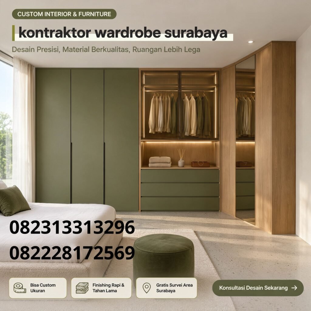 Kontraktor lemari pakaian Surabaya