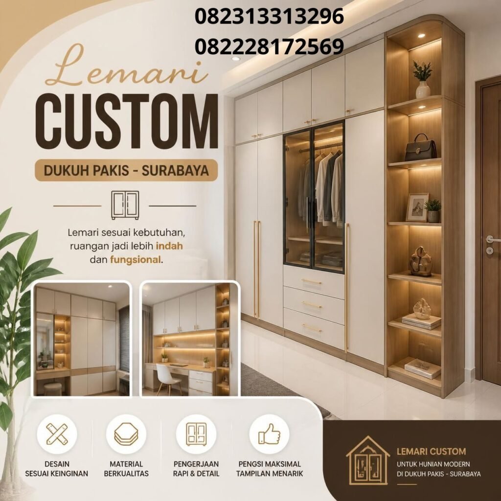 Lemari Custom Surabaya (1)