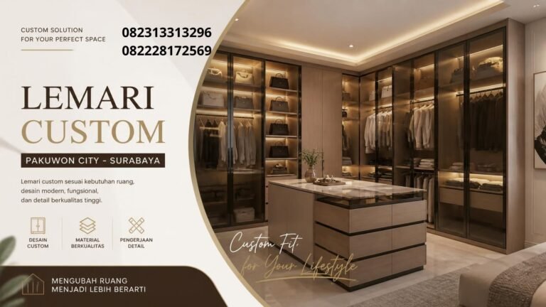 Lemari custom Pakuwon City Surabaya