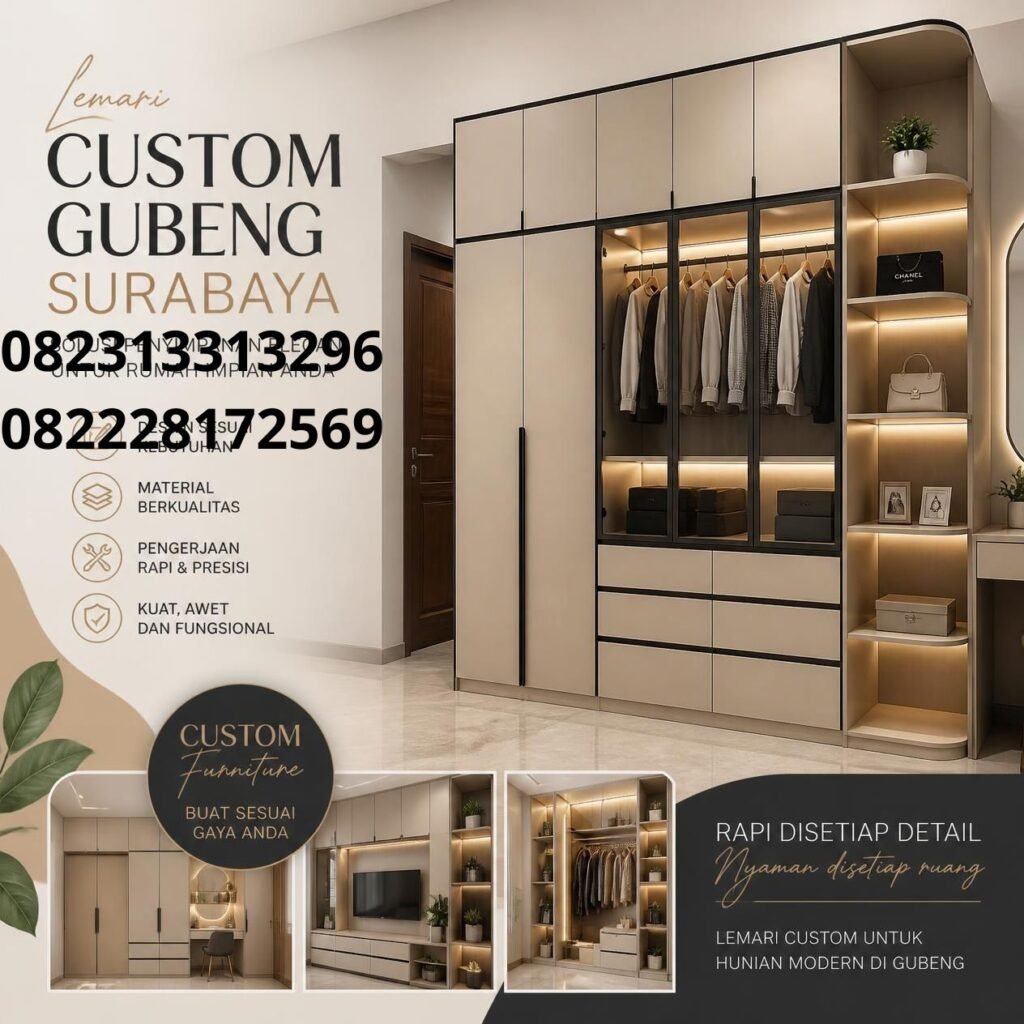 Lemari custom Surabaya (5)
