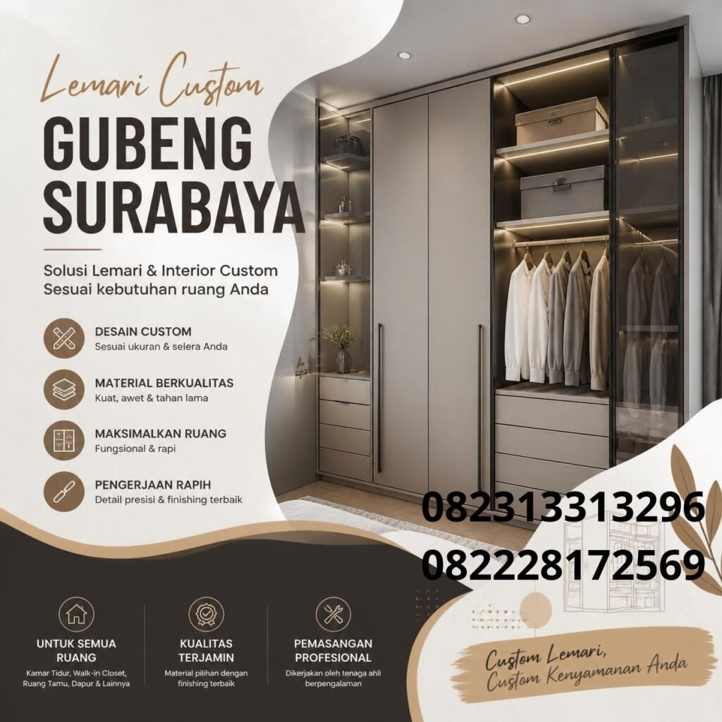 Lemari pakaian Gubeng Surabaya