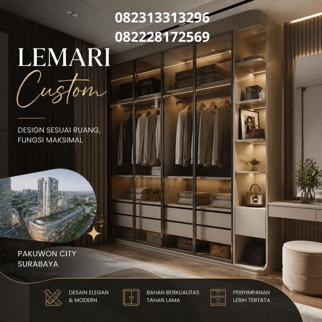 Lemari pakaian custom Pakuwon City