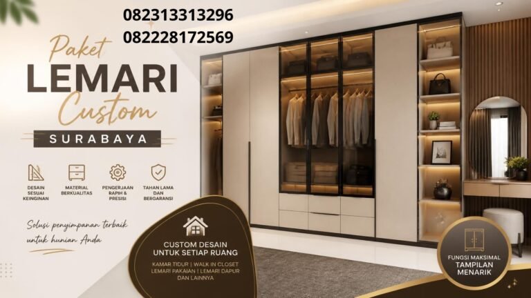 Paket lemari built-in Surabaya