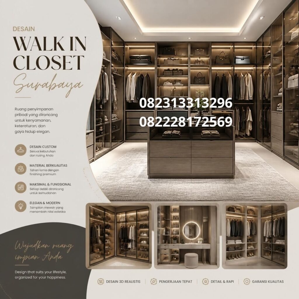 Walk in closet custom Surabaya