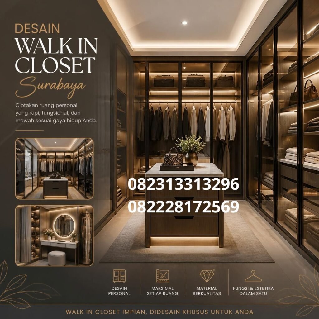 Walk in closet modern Surabaya