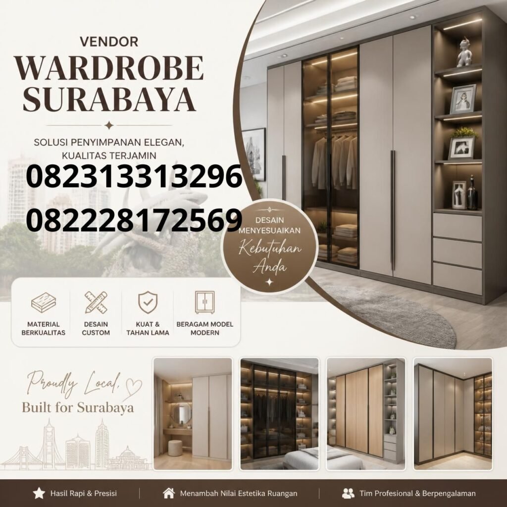 Wardrobe Custom Modern Surabaya