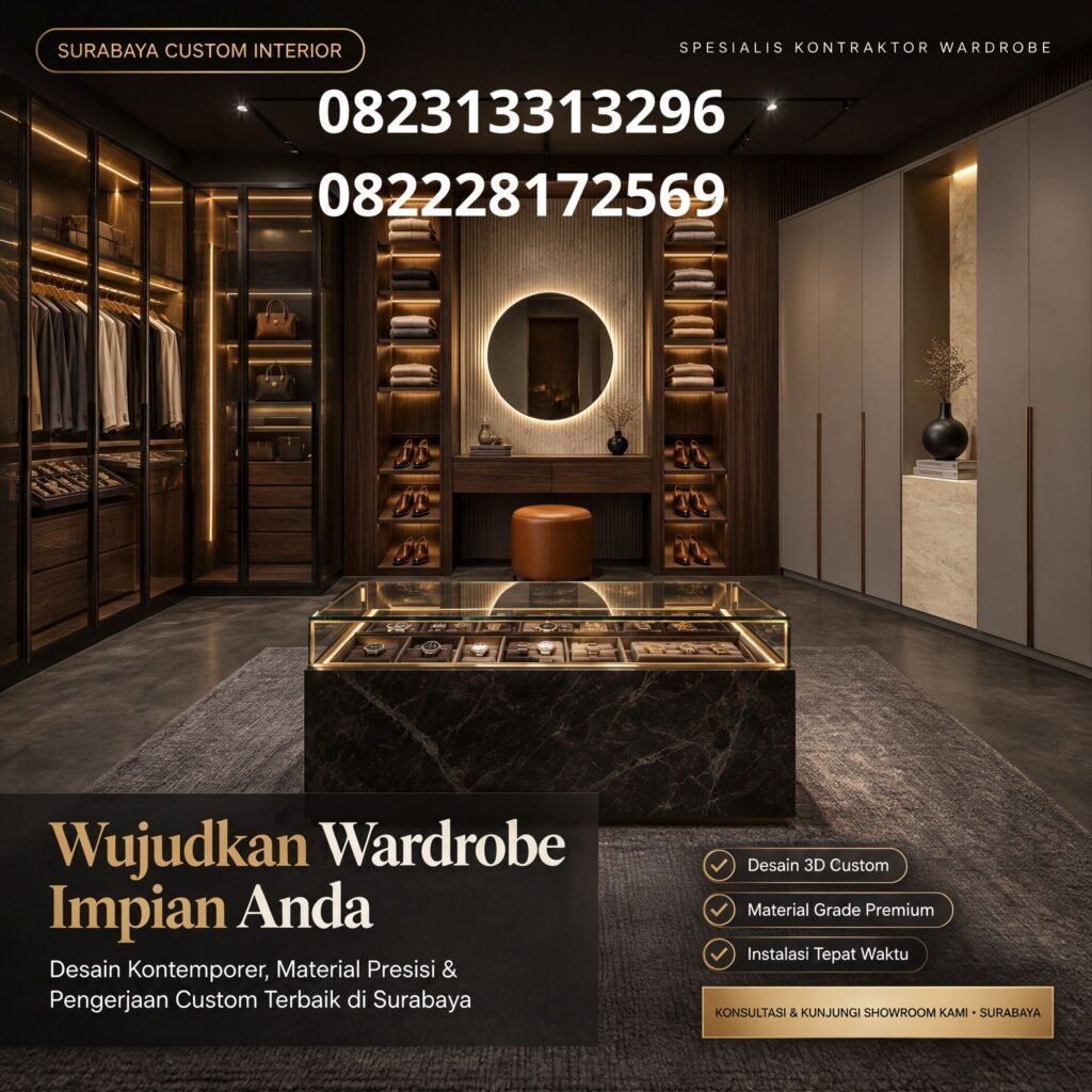 Wardrobe minimalis Surabaya (2)